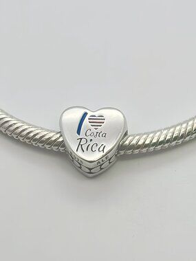Pandora I Love Costa Rica Heart Charm